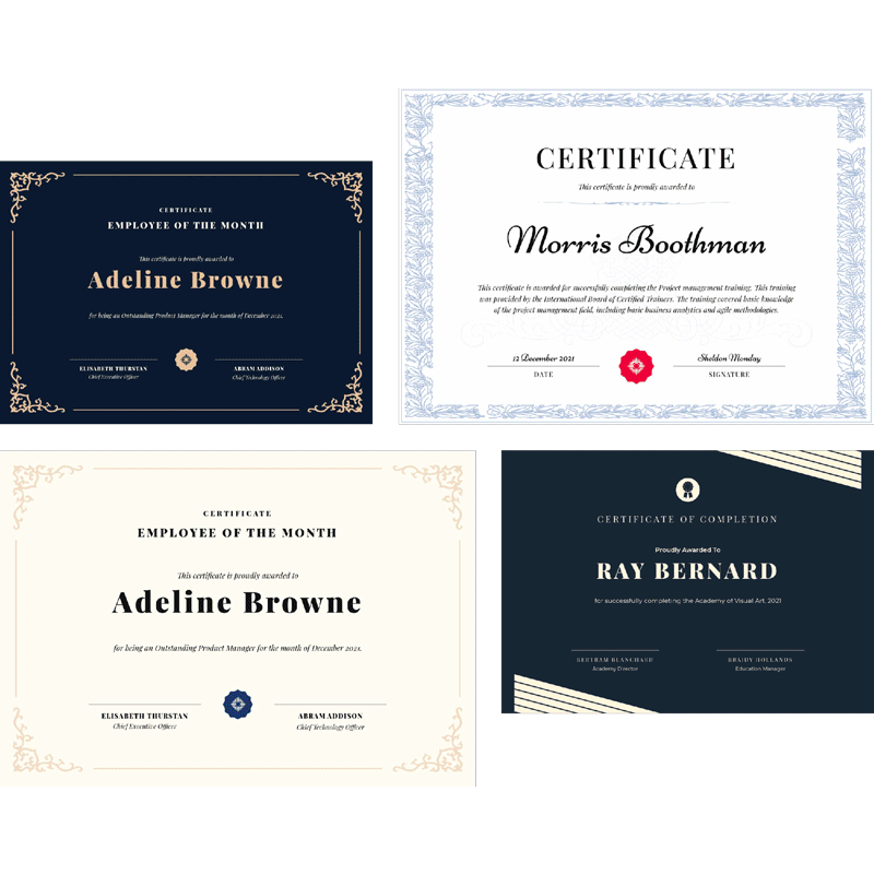 PDF templates collage