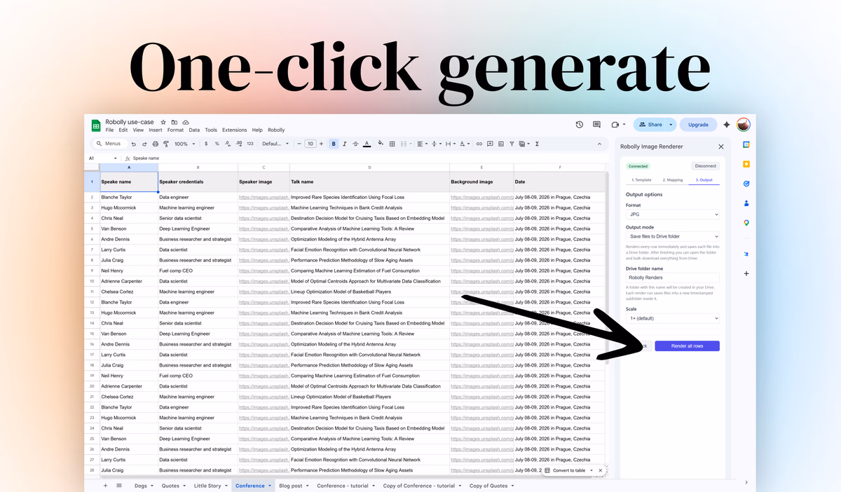 Robolly Official Google Workspace Add-on
